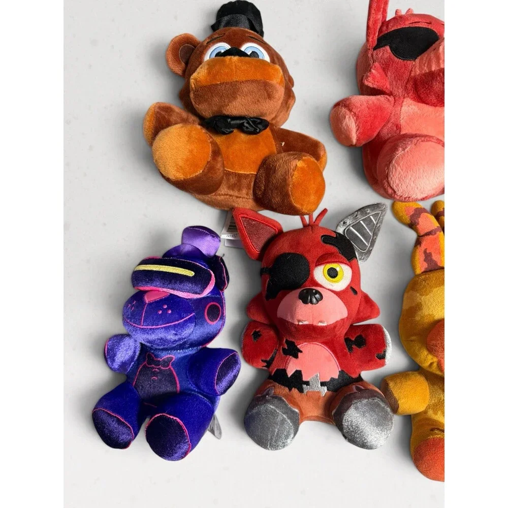 FNAF Plush Lot 7 Five Nights at Freddys Funko VR Freddy Jack-O-Bonnie Foxy Chica